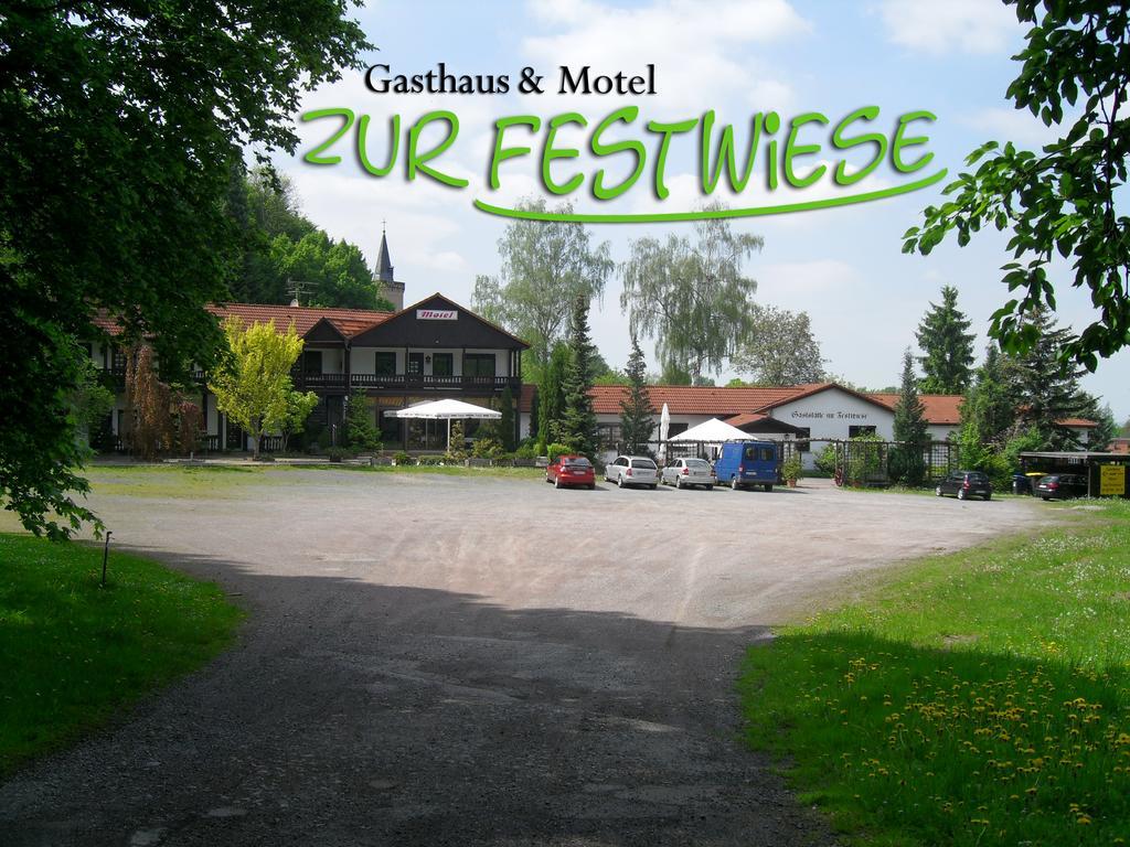 Motel Zur Festwiese Gierstadt Экстерьер фото